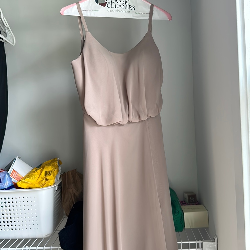 JJs House Beige Bridesmaid Dress